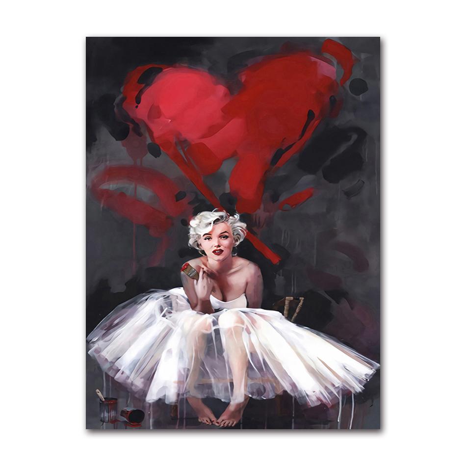 Modular Pictures Ballet Posters and Prints Dance Girl Canvas Painting Home Wall Decor HD Printed Elegant Dancing Ballerina