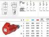Weipu TYPR285 Angled Aviation Plug, Male/Female Connector, 16A/32A, 5-Core, Surface/Flush Mount