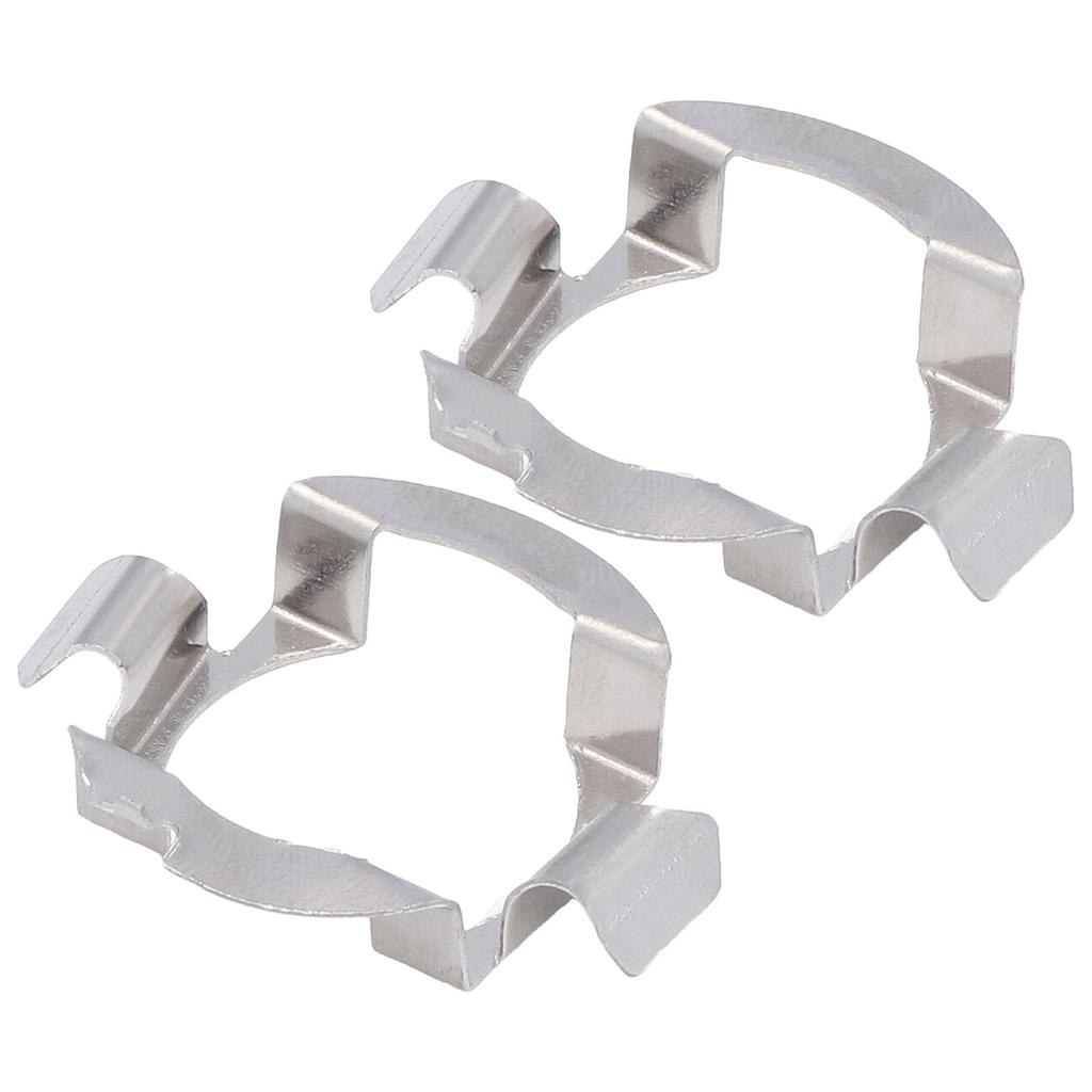 2Pcs Headlight Bulb Holder Stainless Steel Material Firm Stable Easy Install LED Headlight Bulb Base
