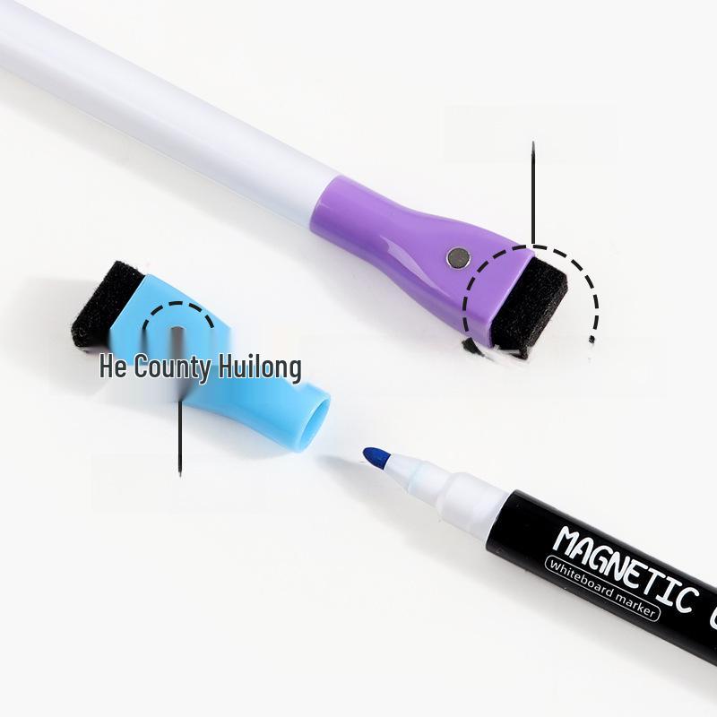 Large Capacity Fine Tip Erasable Water-Based Magnetic Whiteboard Marker for Children