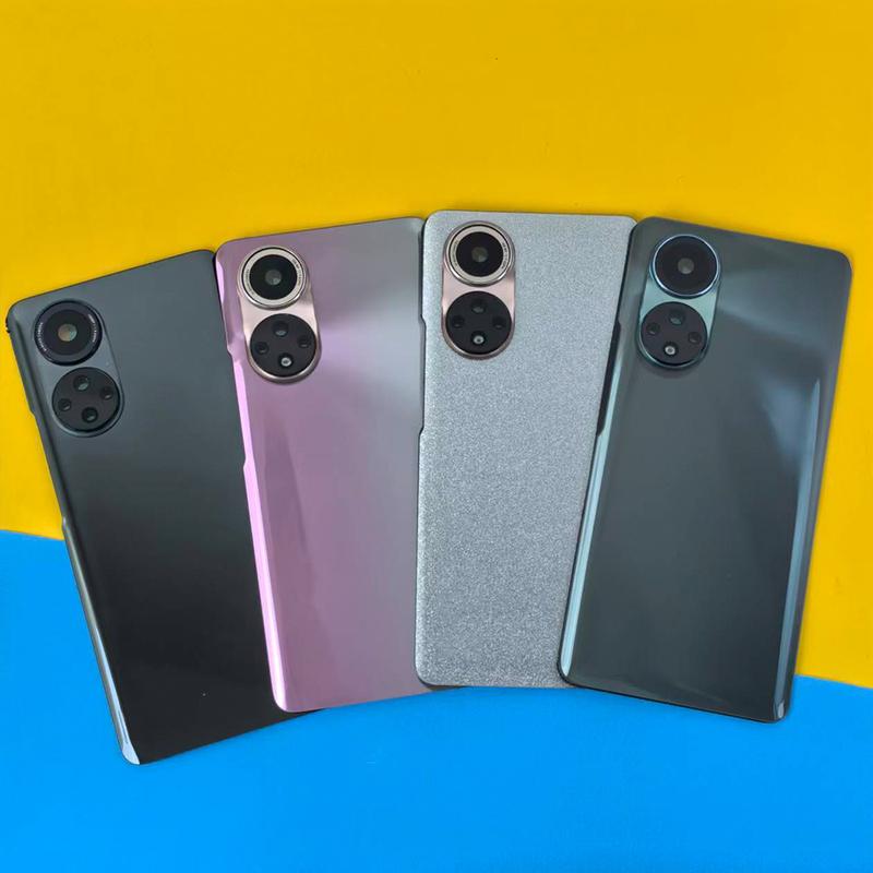 High Quality Glass Back Cover For Honor 50 NTH-AN00 Rear Housing Battery Phone Repair Parts With Camera Lens &Glue