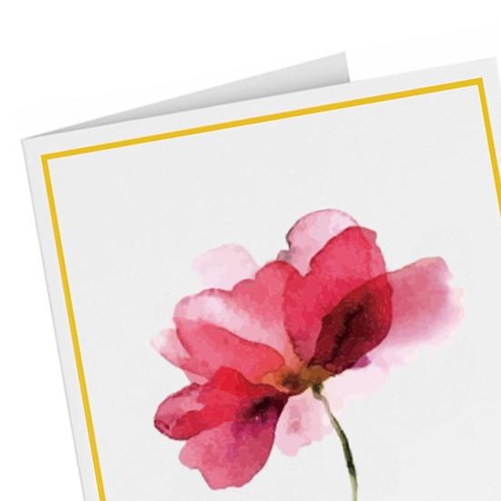 10 stk notatkort Gullfolie blomsterdesign gratulasjonskort med konvolutter og klistremerke til bursdags bryllupsdag Business Gathering