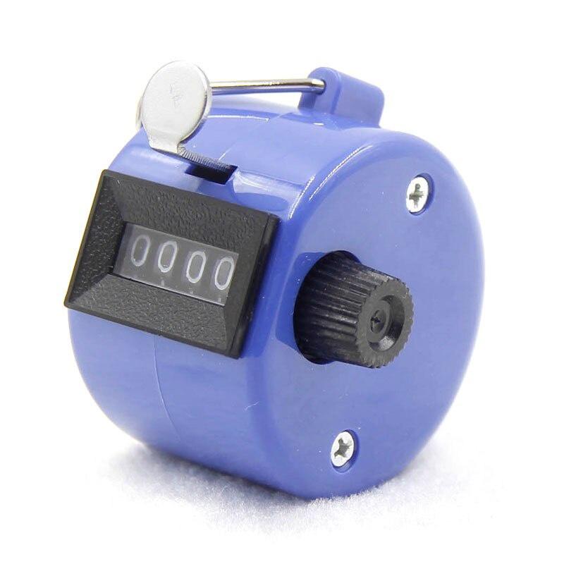 1pc 4Digit Number Counters Plastic Shell Hand Finger Display manual counting deviceTally Clicker Timer Soccer Golf Counter