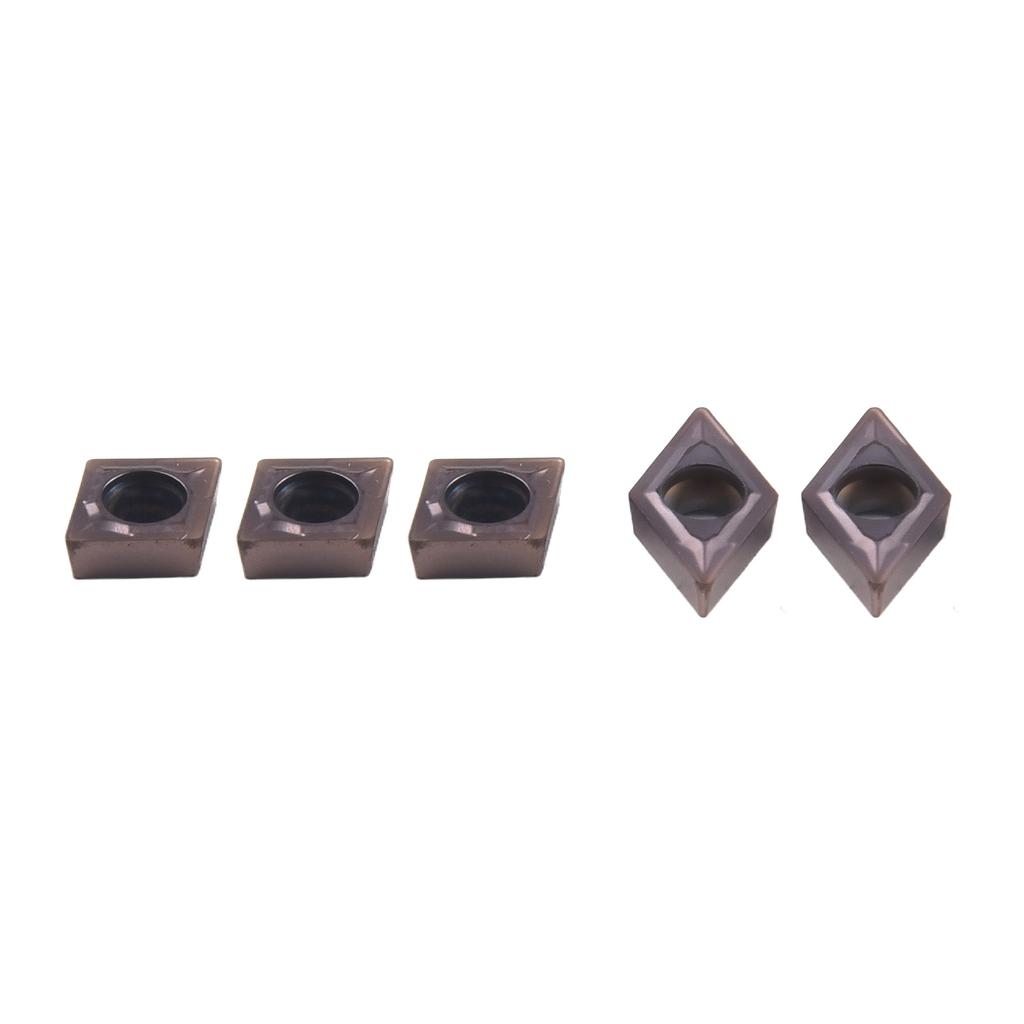 Set of Carbide Turning Inserts for CNC Lathes Includes CCMT060204 DCMT070204 11IR AG60 16ER AG60 for Machining Applications