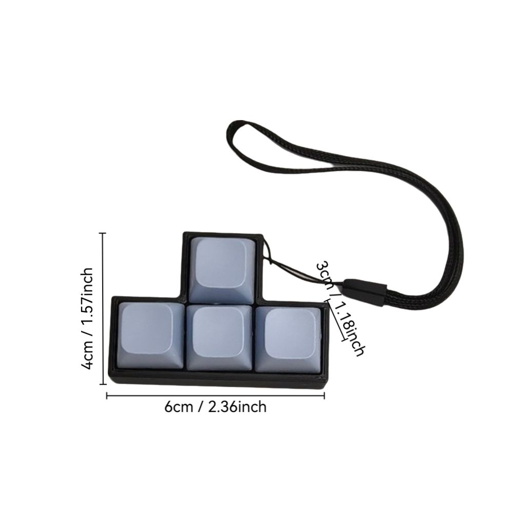 Keycap Finger Keyboard Cap T-shaped Clicker Toy Relaxing Pendant  for Adults