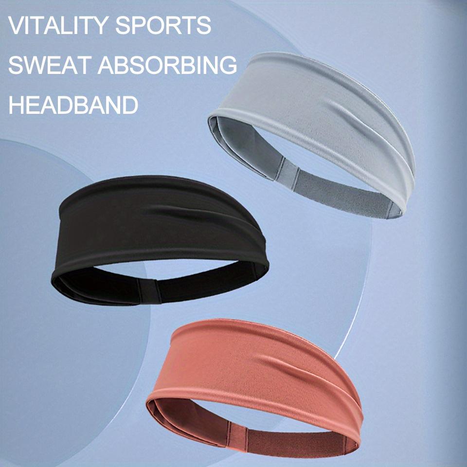 Sport Headbands for Men Women Non-Slip Moisture Wicking Workout Sweatband Fitness Running Cycling Football Yoga Hairband