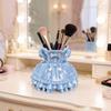 3D Printed Dress Shape Pen Holder, Cute Desk Organizer for Makeup Brushes Stationery, Creative Home Office Decor
