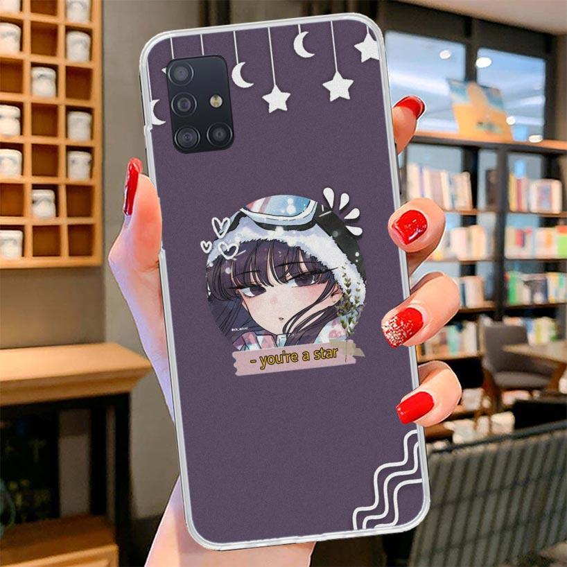Komi Can't Communicate Cover Phone Case For Samsung Galaxy A12 A22 A32 A52 A72 A02S Phone Case Note 20 Ultra 10 S10 Plus A51 A71