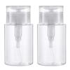 100ml Refillable Empty Press Pump Bottle Clear Dispenser Liquid Container Remover Cleaner Polish Makeup Manicure Tools Accessory