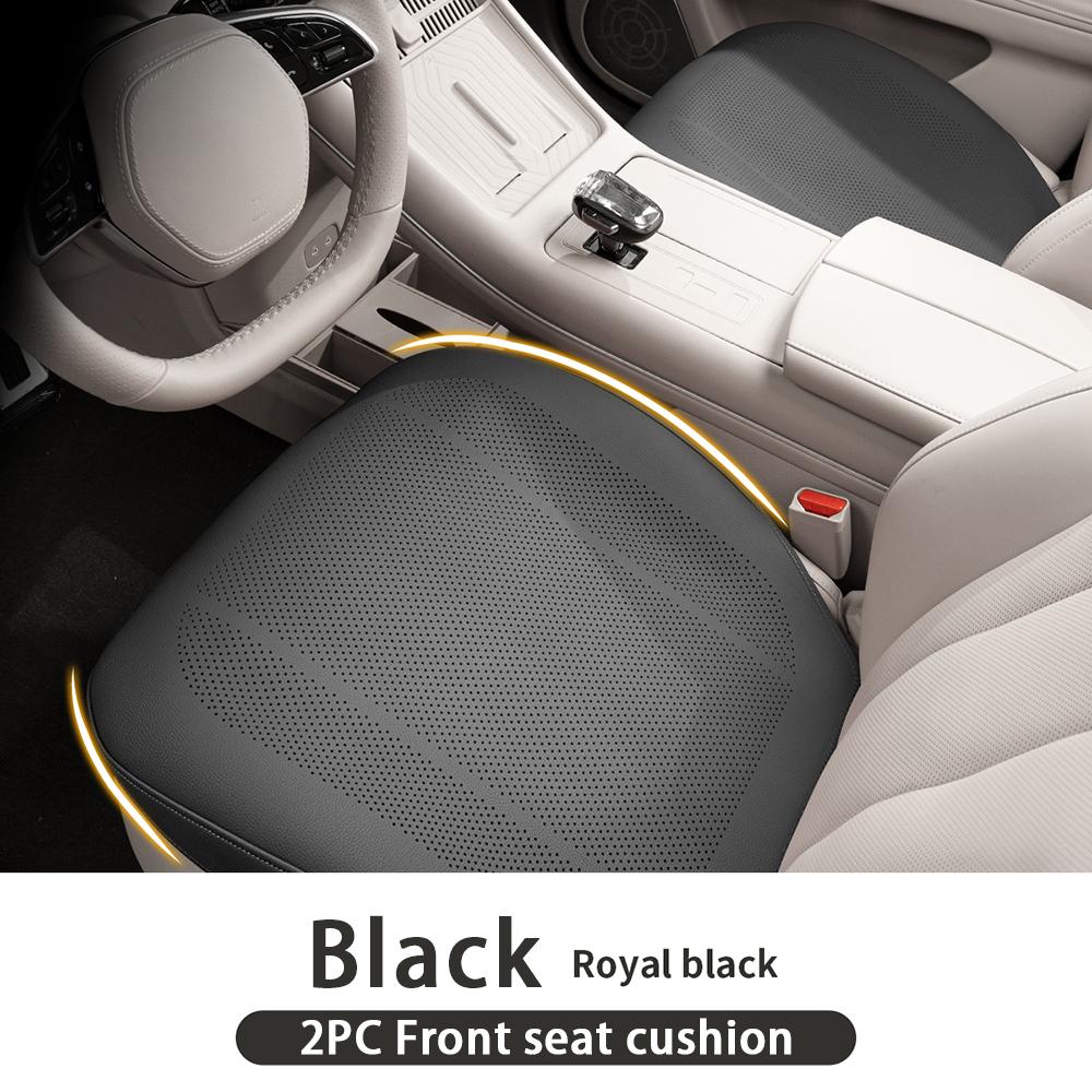 Universal Car Seat Cushion Leather Thin Breathable Hole Summer Car Interior Seat Cover Four Seasons Automotive Parts