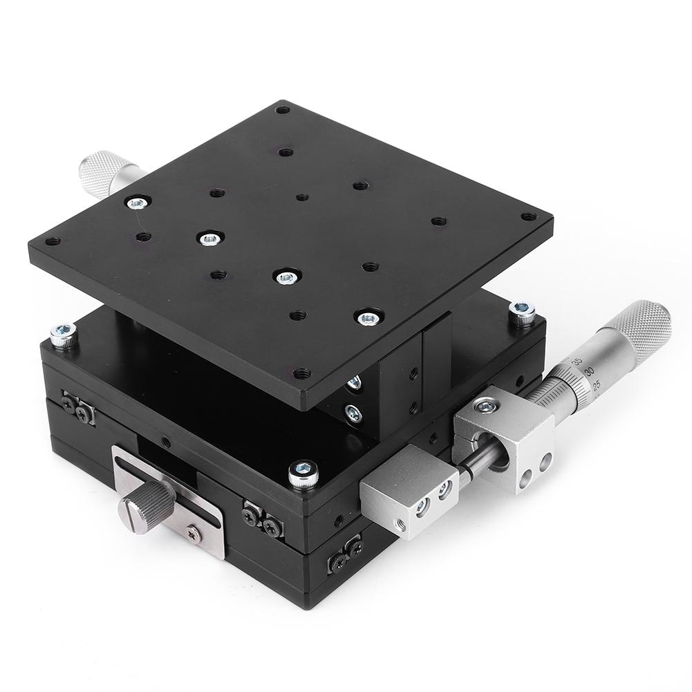 LD90 LM XYZ 3 Axes Trimming Platform Manual Linear Stage Tuning Sliding Table 90 x 90mm
