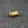 Copper Pig Small Statue Ornaments Solid Brass Desktop Tea Pet Decorations Animal Miniatures Figurines Home Table Decor Crafts