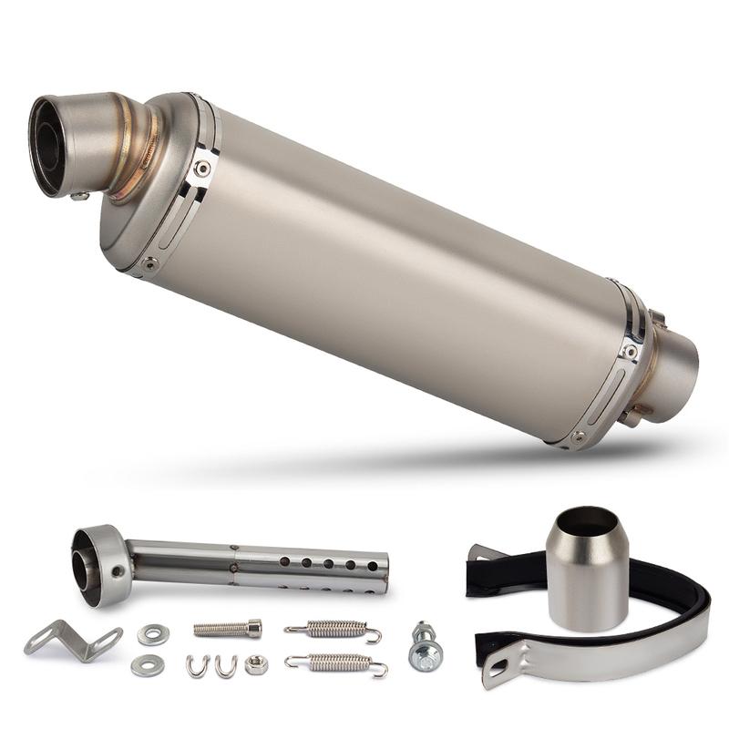 Universel 51mm Motorcykel Udstødning Lyddæmper Escape Moto med DB Killer Til PCX125 FZ1N Z900 CBR500R R6 R25 R3 R1 250SR 400NK