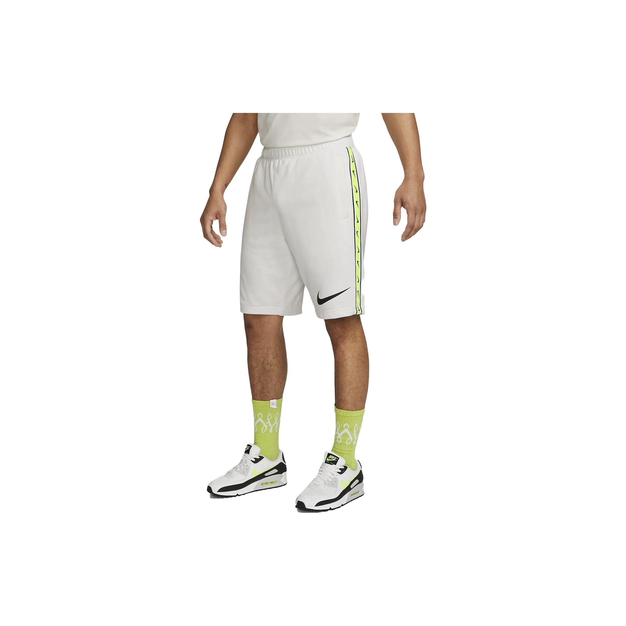 

Nike Logo Side Stripe High Waist Drawstring Shorts Men Shorts White FJ5317-121 M