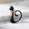 Creative Wild Cat Animal Brooch Simple Versatile Enamel Pin Fashion Jewelry Accessory for Clothing Bags and Hats YNCP5816