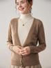 Autumn Winter High Neck Two-Piece Cashmere Knit Sweater for Women