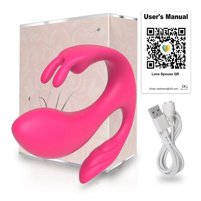 3 In 1 Bluetooth APP Control Vibrator Female Clitoris Stimulator G Spot Dildo Anal Plug Sex Toy for Women Couple Adult Goods