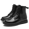 Mens Plus Size 47 British Style Couple Boots Casual Round Head Trend Motorcycle Boots Autumn Shoes