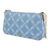 Michael Kors Logo Print Denim And Cotton Tote Shoulder Bag Women Bags Fluorescent-Blue 32R4G8EW6U-NEOBLU/MIDN