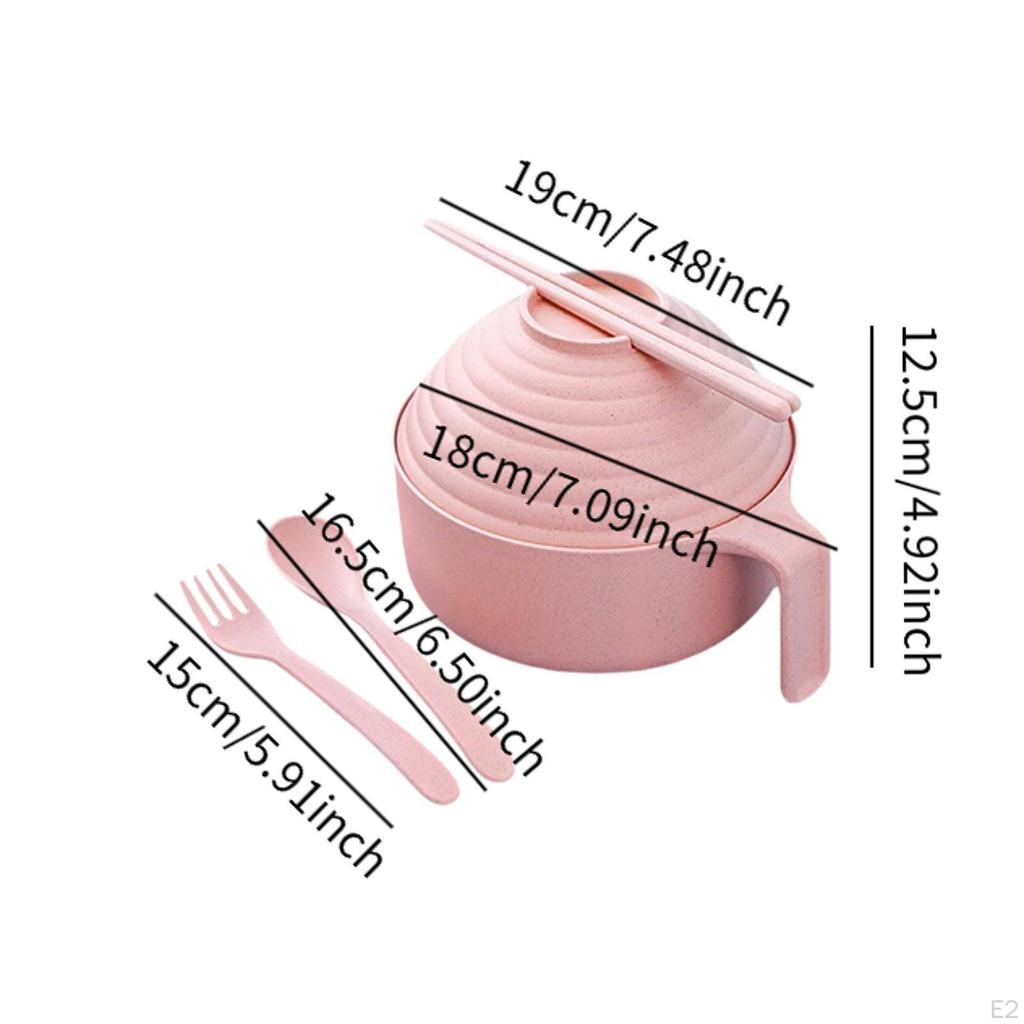 Ramen Bowl with Lid Practical Food for Home Outdoor Camping Dining Room