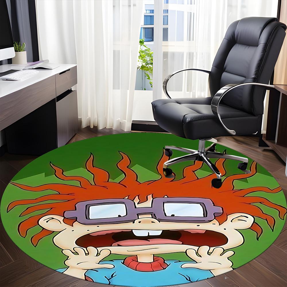 1pc Rugrats Office Round Area Rug,Bedroom Living Room Home Decor, Room Deco A1016095