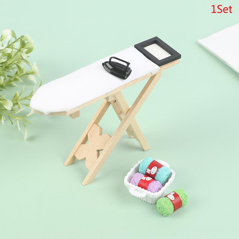 

Кукольный домик, мини-железный столик, креативная миниатюрная деревянная мебель, игрушки