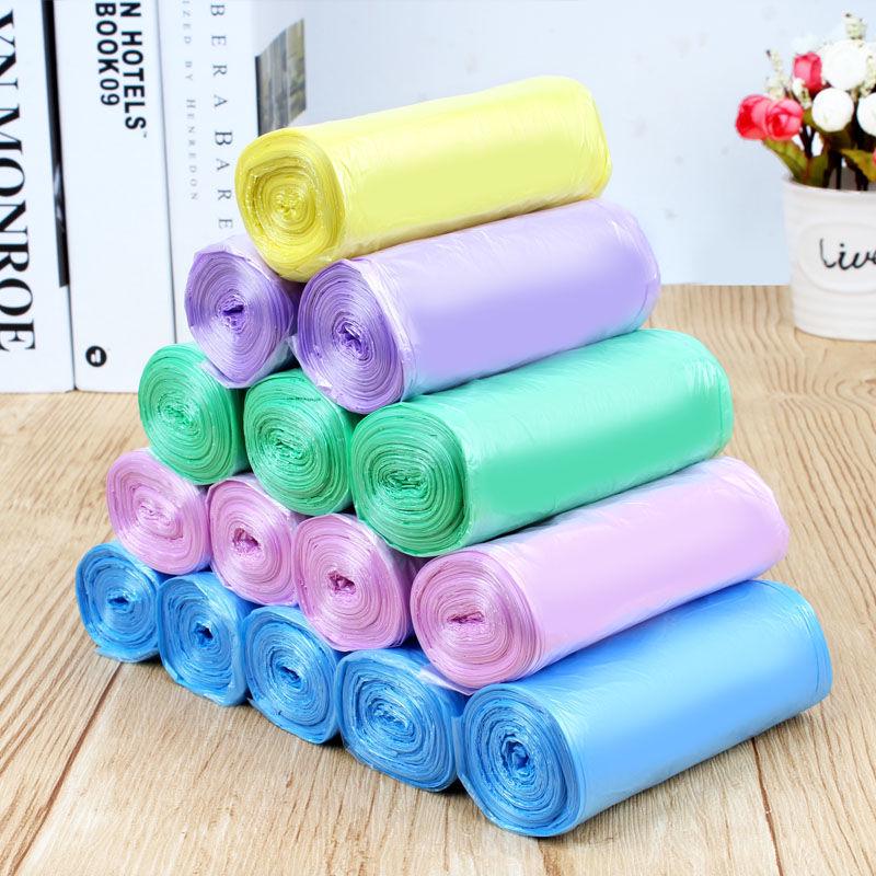 Thickened Colored Portable Disposable Garbage Bags for Kitchen
