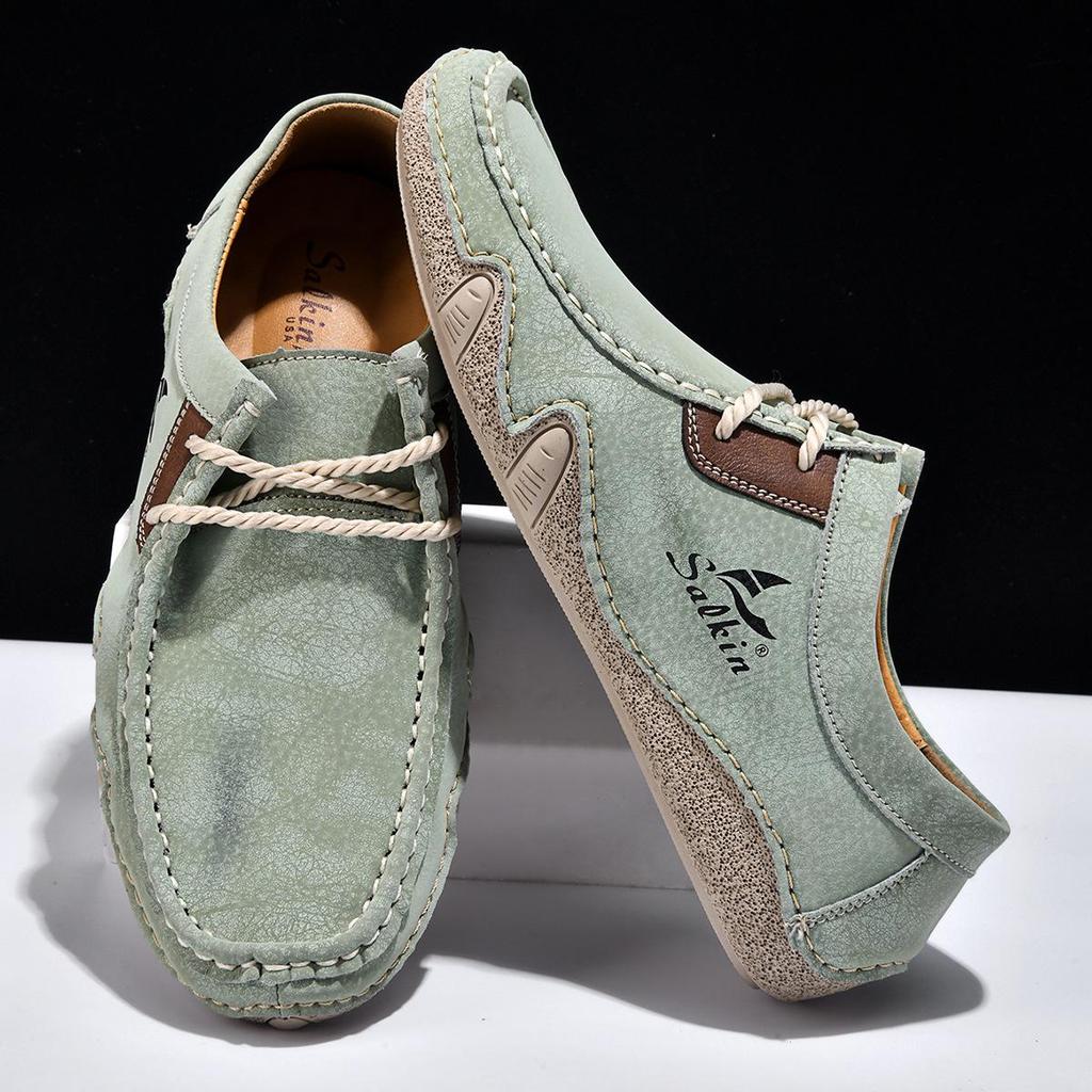 Men's Octopus Lace-up Low-top Casual Loafers - Breathable Large Size Driving Shoes