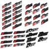 Para Audi S3 S4 S5 S6 S7 S8 RS3 RS4 RS5 RS6 RS7 RS8 SQ3 SQ5 SQ7 SQ8 W12 V6 ABS 3D Emblema Insignia Calandra Delantera de Coche Pegatina Decoración