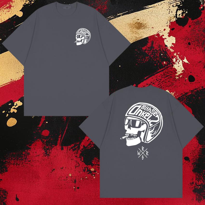 Rock Band Böhse Onkelz Helmet Tour 2026 Print T Shirts Unisex WOMEN Vintage Hip Hop Streetwear Unisex Cotton Short Sleeve Tshirts