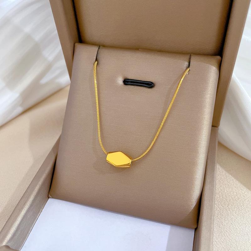 Real Gold Electroplating In The Furnace, Good Color Retention, Cold Necklace, Female Collarbone Chain With Jewelry