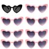 6/8pairs Vintage Heart Shaped Sunglasses Bachelorette Bride Bridesmaid glasses Wedding Bridal Shower Decor woman Hen party gifts 5