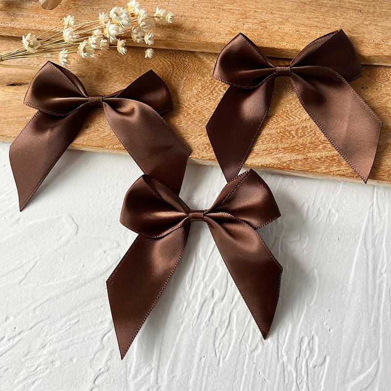 2.5cm Wide Handmade Ribbon Bow Knot for DIY Clothing & Hair Accessories, Card Holders, and Decorations