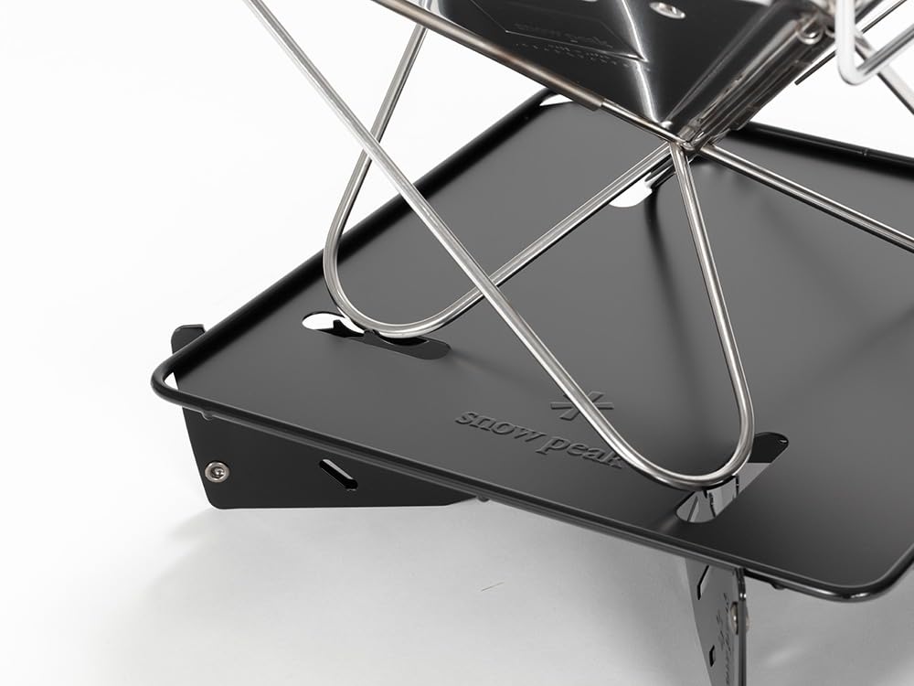 Snow Peak Fire Pit S with Base Plate Ideal for Camping and Outdoors (for 1-2 People) ST-031BP,