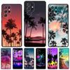 Summer Beach Sunset Palm Tree Phone Case For Samsung Galaxy S24 S25 S23 S22 Ultra Note 10 20 Plus S20 S21 FE Cover