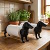 Porte-essuie-tout Teckel Imprimé en 3D Support Décoratif Teckel Autoportant Comptoir de Cuisine