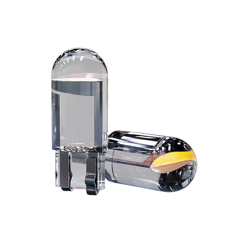 11pcs W1W LED T11 Car Lights Accessories COB Glass Interior Parts Bulbs 6111K White Auto License Plate Lamp Dome Read Light 11V