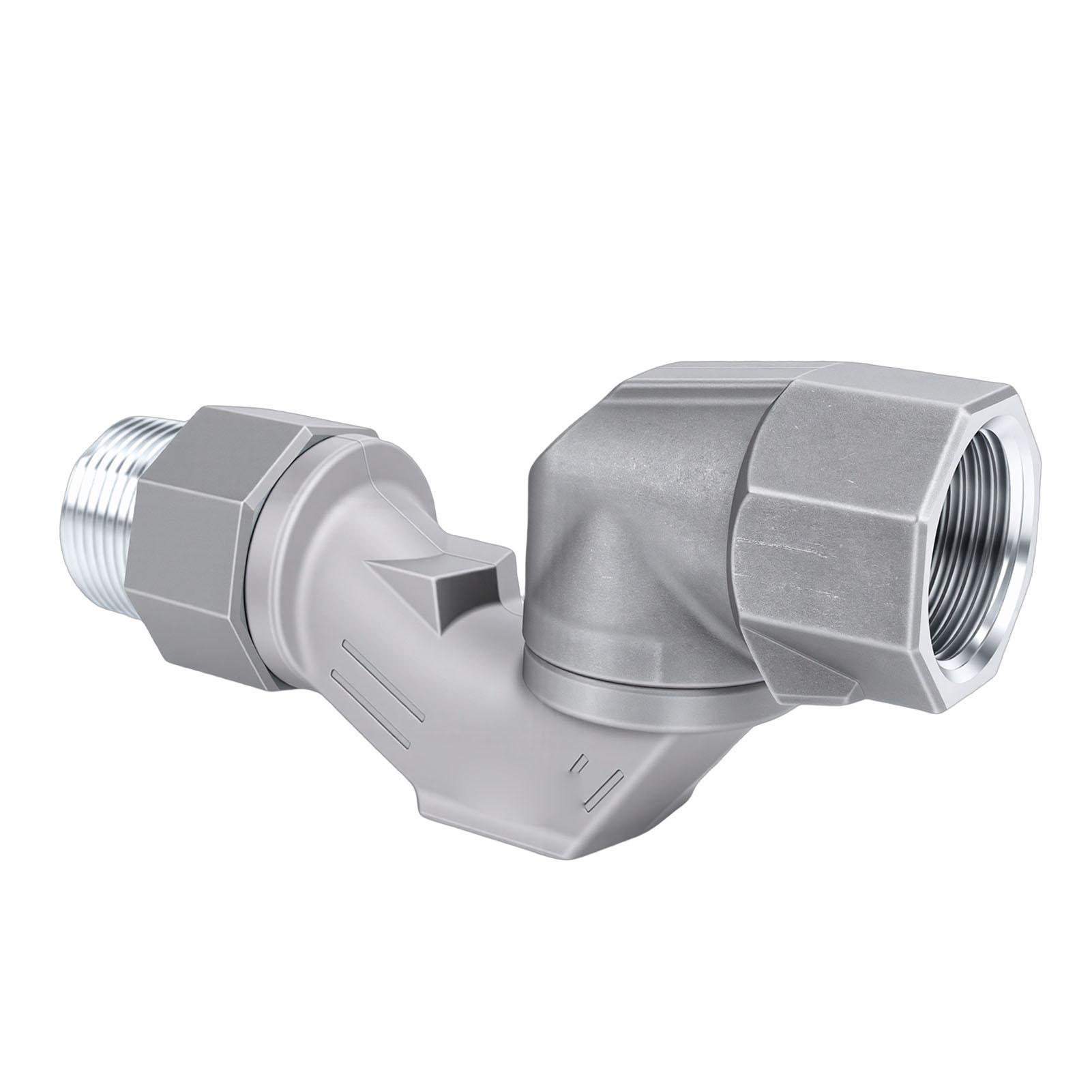 

360 Degree Fuel Hose Connector 1in NPT Swivel Rotating Universal Joint Fuel System Fittings