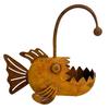Rustic Iron Planter, Fish Shaped Design, Decorative Metal Flower Pot for Succulents Cactus Plants, Rustproof Garden Patio Porch Balcony Yard Lawn