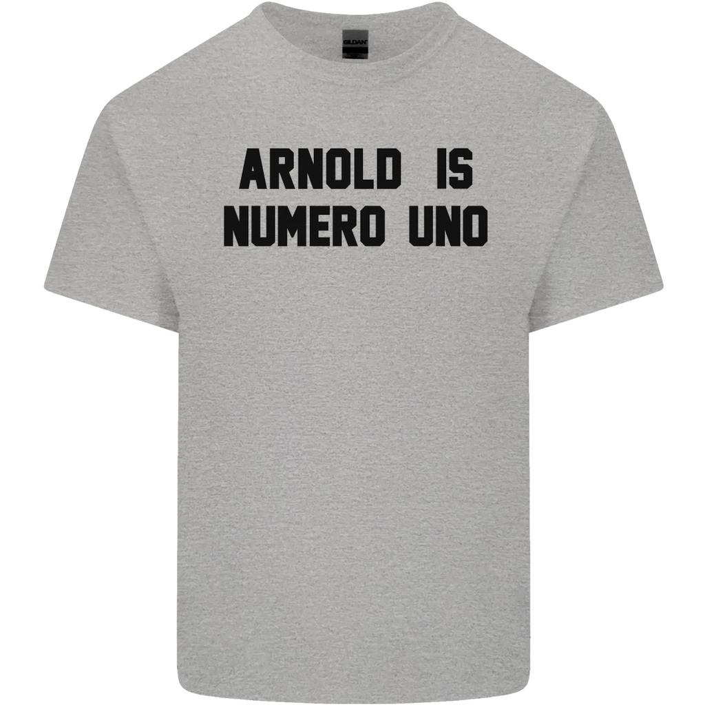 Arnold Is Numero Uno Schwarzenegger Gym Unisexs Light Cotton Tshirt