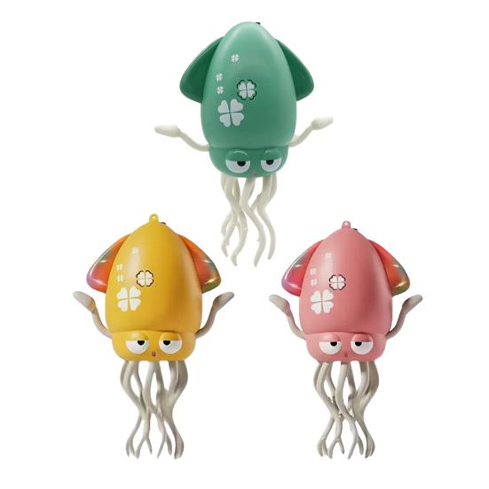 Electric Dancing Octopus Toy with LED Lights Music Smart Obstacle Avoidance Auto-Wiggling