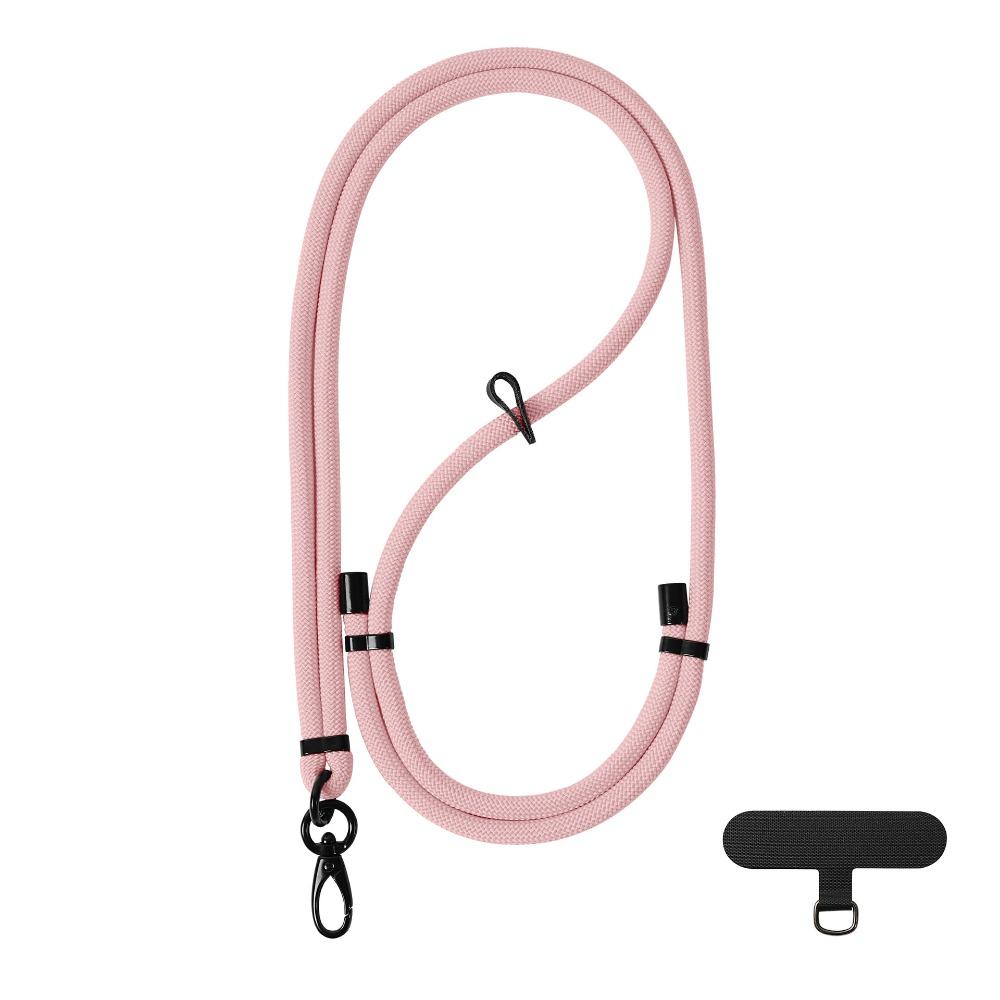 

Съемный ремешок-кроссбоди для телефона, подвесная веревка, ремешки на шею для телефона, для путешествий на открытом воздухе розовый