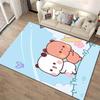 Cute Cartoon Panda and Bear Design Carpet with Butterflies and Sky Background Suitable for Use As an Anti-slip1 For1room and Bedroom Sofas