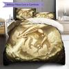 Theevildragon Pattern Bedding Quilt Set Quilt Cover Pillowcase Home Decoration Birthday Gift (1 * duvet cover + 2 * pillowcase, without core)