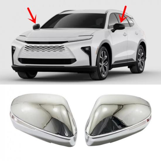 For Toyota Crown Signia 2025 2026 ABS Chrome Side Mirrors Rearview Trim Cover