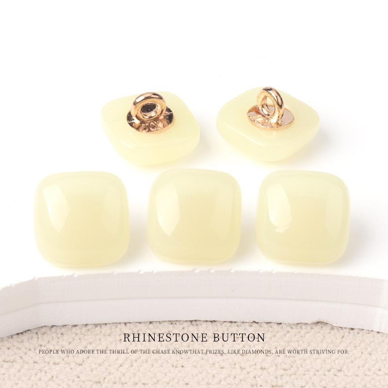 5 Stück Quadratische Harz Hochwertige Hemdknöpfe Vielseitige Oberteil Strickjacke Farbige Kleine Knöpfe Kinderkleidung Dekorative Knöpfe