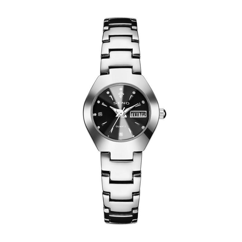 Men's Watch Brand High Quality Tungsten Steel Calendar Waterproof Clock Couple Watches Women's Fashion Quartz Wristwatch Gift