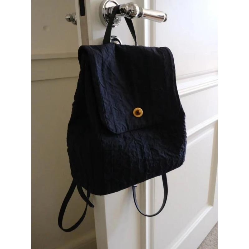 

Ретро маленький рюкзак с нишевым дизайном, летний рюкзак в студенческом стиле и школьная сумка чёрный