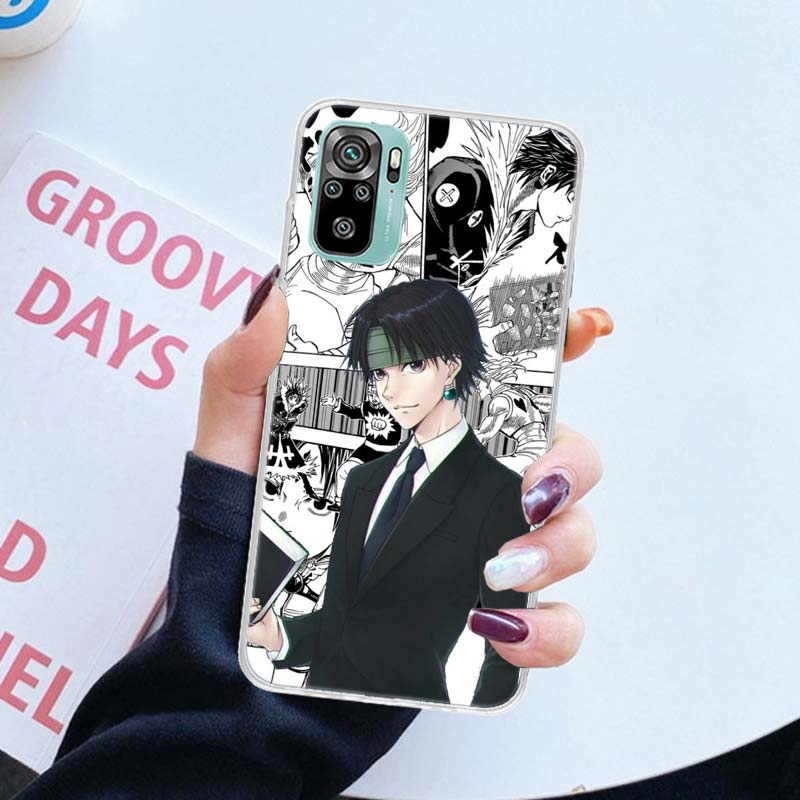 

Чехол для телефона Amine Hunter X Hunter Killua для Xiaomi Redmi Note 10 9 8 11 Pro 10S 11T 11S 9S 8T 7 6 5 9A 9C 9T 8A 7A, чехол с принтом C Redmi Note 10 (10S)