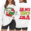 Women's Casual Fashion Long Sleeve Christmas Printed Round Neck Sweatshirt Top